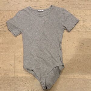 Zara Trafaluc Heather Gray Top